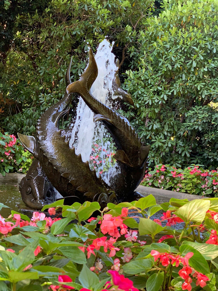 sturgeon fountain